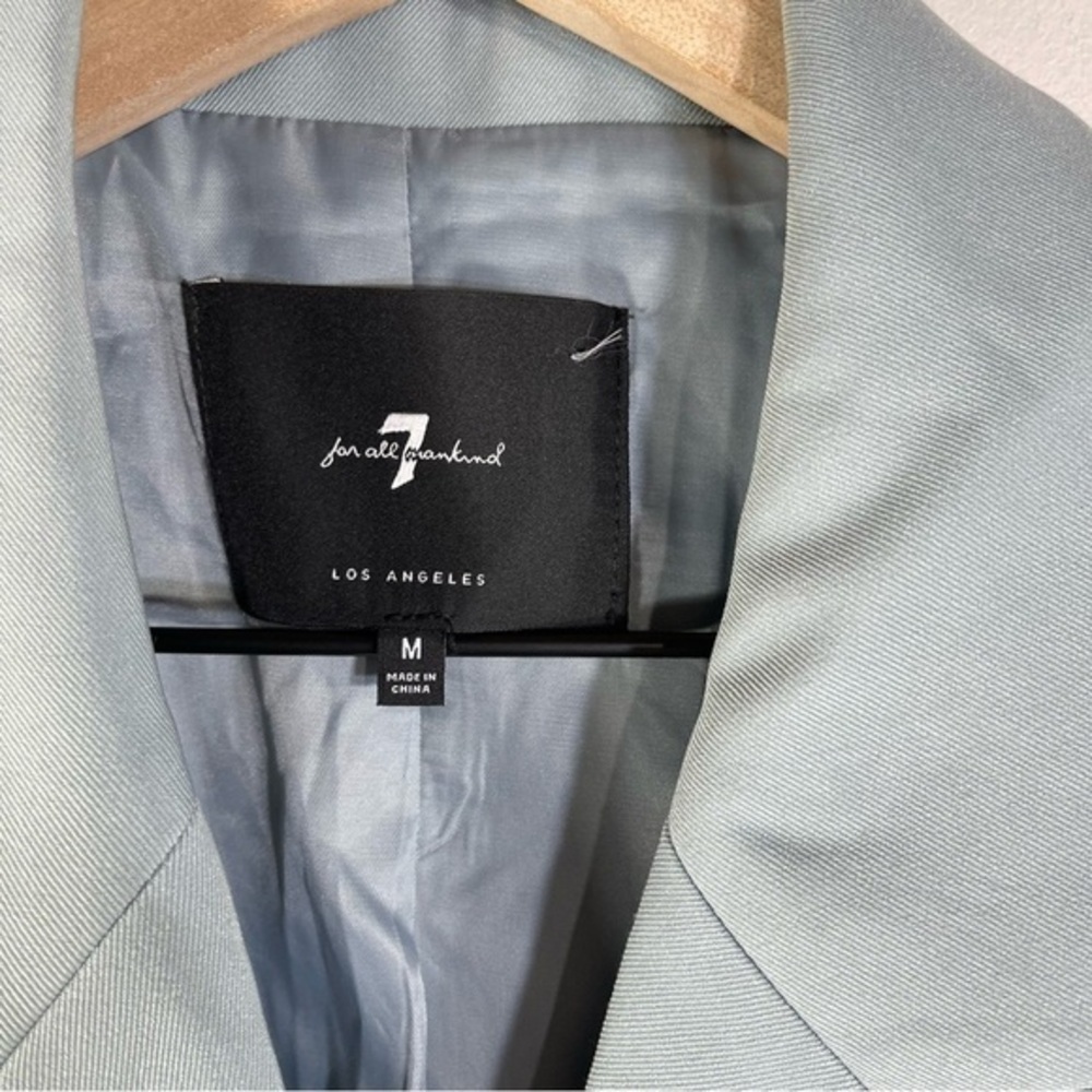 7 For All Mankind Women's Blush Blazer Formal jackets Size M Color Blue Sky - Picture 5 of 12